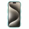 Phonesta Wavy Silicone Back Cover hoesje voor Apple iPhone 15 - Mintgroen 2
