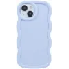 Phonesta Wavy Silicone Back Cover hoesje voor Apple iPhone 15 - Paars