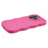 Phonesta Wavy Silicone Back Cover hoesje voor Apple iPhone 15 Pro - Hot Pink 5