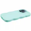 Phonesta Wavy Silicone Back Cover hoesje voor Apple iPhone 15 Pro - Mintgroen 5