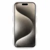 Phonesta Wavy Silicone Back Cover hoesje voor Apple iPhone 15 Pro Max - Beige 2