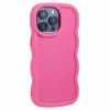 Phonesta Wavy Silicone Back Cover hoesje voor Apple iPhone 15 Pro Max - Hot Pink 3