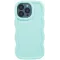 Phonesta Wavy Silicone Back Cover hoesje voor Apple iPhone 15 Pro Max - Mintgroen