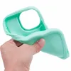 Phonesta Wavy Silicone Back Cover hoesje voor Apple iPhone 15 Pro Max - Mintgroen 7