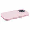 Phonesta Wavy Silicone Back Cover hoesje voor Apple iPhone 15 Pro Max - Roze 5