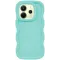 Phonesta Wavy Silicone Back Cover hoesje voor Xiaomi Redmi Note 14 4G - Mintgroen