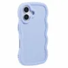 Phonesta Wavy Silicone Back Cover hoesje voor Apple iPhone 17 - Paars 2
