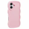 Phonesta Wavy Silicone Back Cover hoesje voor Apple iPhone 17 - Roze 2
