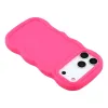 Phonesta Wavy Silicone Back Cover hoesje voor Apple iPhone 17 Pro - Hot Pink 5