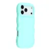 Phonesta Wavy Silicone Back Cover hoesje voor Apple iPhone 17 Pro - Mintgroen 2