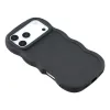 Phonesta Wavy Silicone Back Cover hoesje voor Apple iPhone 17 Pro - Zwart 4