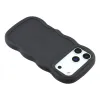 Phonesta Wavy Silicone Back Cover hoesje voor Apple iPhone 17 Pro - Zwart 5