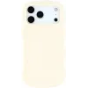 Phonesta Wavy Silicone Back Cover hoesje voor Apple iPhone 17 Pro Max - Beige
