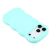 Phonesta Wavy Silicone Back Cover hoesje voor Apple iPhone 17 Pro Max - Mintgroen 5