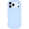 Phonesta Wavy Silicone Back Cover hoesje voor Apple iPhone 17 Pro Max - Paars