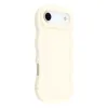 Phonesta Wavy Silicone Back Cover hoesje voor Apple iPhone Air - Beige 2