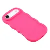 Phonesta Wavy Silicone Back Cover hoesje voor Apple iPhone Air - Hot Pink 4
