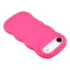 Phonesta Wavy Silicone Back Cover hoesje voor Apple iPhone Air - Hot Pink 5