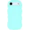 Phonesta Wavy Silicone Back Cover hoesje voor Apple iPhone Air - Mintgroen