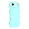 Phonesta Wavy Silicone Back Cover hoesje voor Apple iPhone Air - Mintgroen 2
