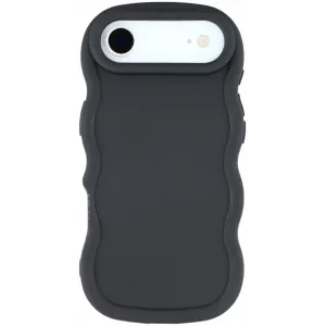 Phonesta Wavy Silicone Back Cover hoesje voor Apple iPhone Air - Zwart