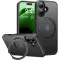 Torras Ostand Pro Back Cover hoesje met MagSafe voor Apple iPhone 16 Plus - Zwart