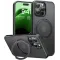 Torras Ostand Pro Back Cover hoesje met MagSafe voor Apple iPhone 16 Pro - Zwart