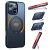 Torras Ostand Pro Back Cover hoesje met MagSafe voor Apple iPhone 16 Pro - Zwart 5