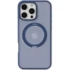 Torras Ostand Pro Back Cover hoesje met MagSafe voor Apple iPhone 16 Pro - Donkerblauw 1