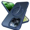 Torras Ostand Pro Back Cover hoesje met MagSafe voor Apple iPhone 16 Pro Max - Donkerblauw 2