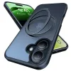 Torras Ostand Pro Back Cover hoesje met MagSafe voor Apple iPhone 16 - Zwart 1
