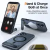 Torras Pstand Back Cover hoesje met MagSafe voor Apple iPhone 16 Plus - Zwart 5