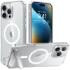 Torras Pstand Back Cover hoesje met MagSafe voor Apple iPhone 16 Pro - Transparant 0