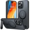 Torras Pstand Back Cover hoesje met MagSafe voor Apple iPhone 16 Pro Max - Zwart 1