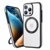 Torras Ostand R Fusion Back Cover hoesje met MagSafe voor Apple iPhone 16 Pro - Zwart 2