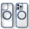 Torras Ostand R Fusion Back Cover hoesje met MagSafe voor Apple iPhone 16 Pro - Donkerblauw 1