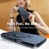 Torras Ostand Spin Back Cover hoesje met MagSafe voor Apple iPhone 16 - Zwart 5