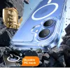 Torras Diamond Back Cover hoesje met MagSafe voor Apple iPhone 16 - Transparant 1