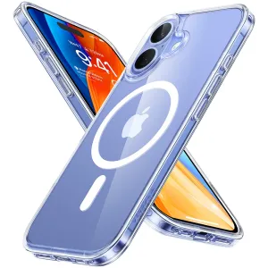 Torras Diamond Back Cover hoesje met MagSafe voor Apple iPhone 16 Plus - Transparant