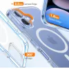 Torras Diamond Back Cover hoesje met MagSafe voor Apple iPhone 16 Plus - Transparant 1