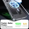 Torras Diamond Back Cover hoesje met MagSafe voor Apple iPhone 16 Plus - Transparant 4