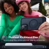 Torras Pstand Back Cover hoesje met MagSafe voor Apple iPhone 15 - Zwart 6