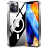 Torras Diamond Back Cover hoesje met MagSafe voor Apple iPhone 15 - Transparant 0