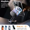 Torras Diamond Back Cover hoesje met MagSafe voor Apple iPhone 15 Pro - Transparant 2
