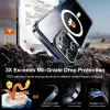Torras Diamond Back Cover hoesje met MagSafe voor Apple iPhone 15 Pro Max - Transparant 2
