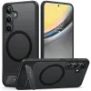 Torras Pstand Back Cover hoesje met MagSafe voor Samsung Galaxy S24 - Zwart 0