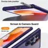 Torras Ostand Spin Back Cover hoesje met MagSafe voor Samsung Galaxy S24 Ultra - Donkerpaars 3