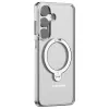 Torras Ostand Spin Back Cover hoesje met MagSafe voor Samsung Galaxy S25 Plus - Transparant 1
