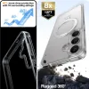Torras Ostand Spin Back Cover hoesje met MagSafe voor Samsung Galaxy S25 Plus - Transparant 5
