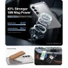 Torras Ostand Spin Back Cover hoesje met MagSafe voor Samsung Galaxy S25 Plus - Transparant 6